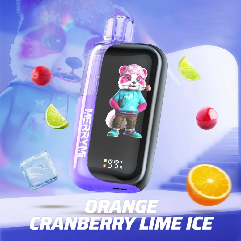 MerryMi Panda X 40000 Orange Cranberry Lime Ice e-cigarettes