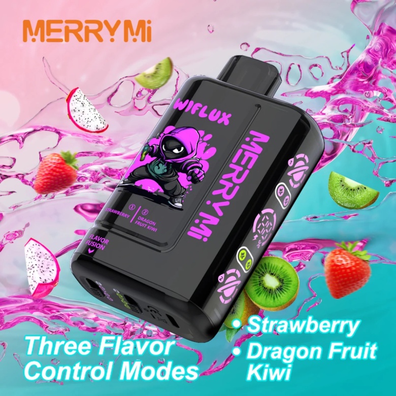 E-papieros MerryMI 24000 Wiflux Strawberry/Dragon Fruit Kiwi