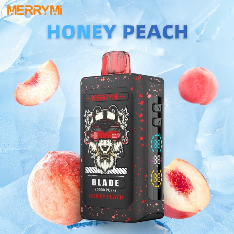 Merry Mi Blade Jednorazowy e-papieros 30000 Buchów o smaku Honey Peach