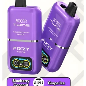 Fizzy blueberry-coconutgrape-ice