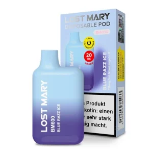 LOST MARY BM600 - Blue Razz Ice 20mg Nicotine