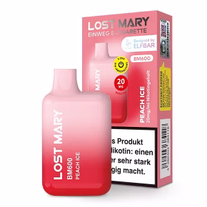 LOST MARY BM600 - Juicy Peach / Peach Ice 20mg Nicotine