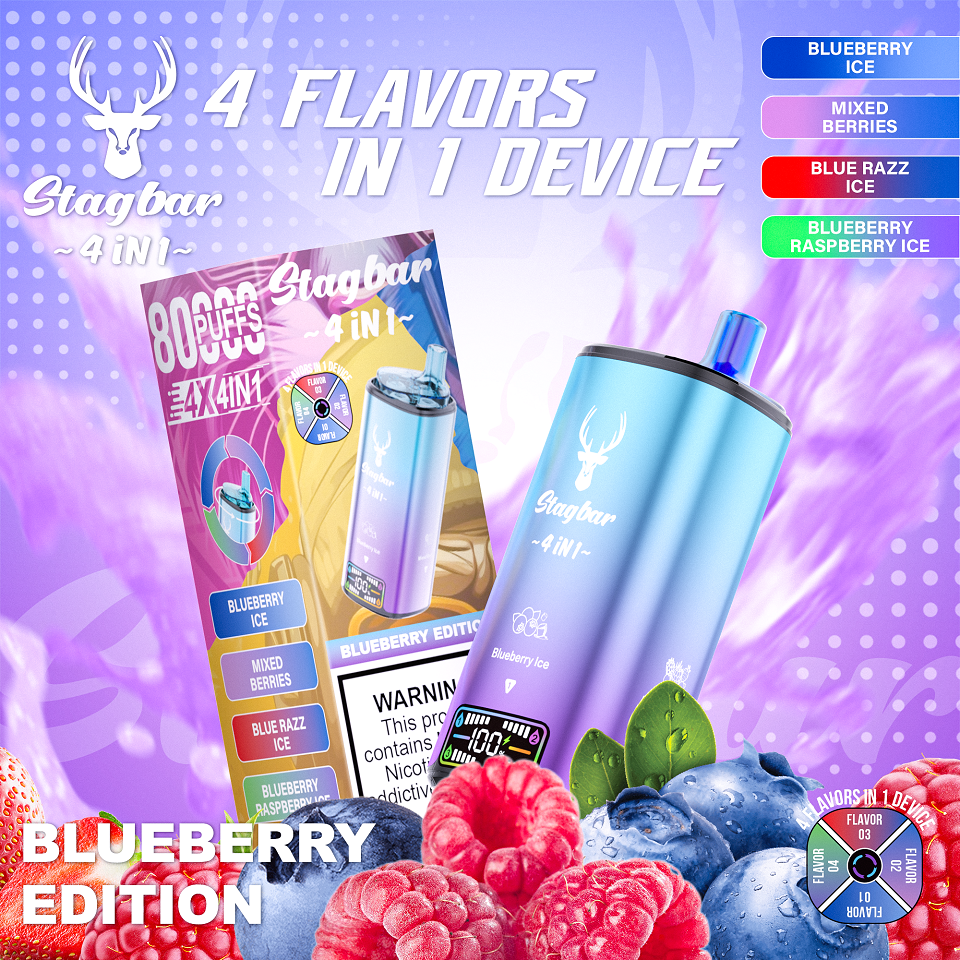 Disposable E Cigarette Stag Bar 80000 Puffs 4 in 1 Vape - Image 12