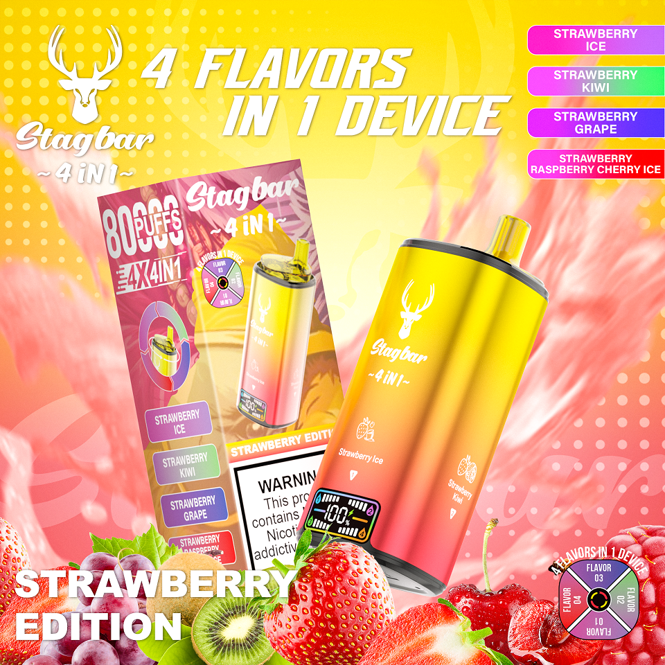 Disposable E Cigarette Stag Bar 80000 Puffs 4 in 1 Vape - Image 10