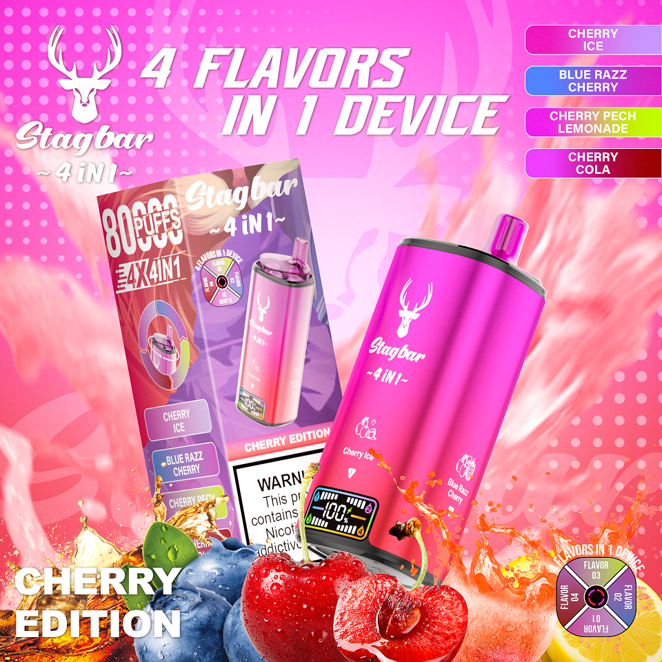 Disposable E Cigarette Stag Bar 80000 Puffs 4 in 1 Vape - Image 9