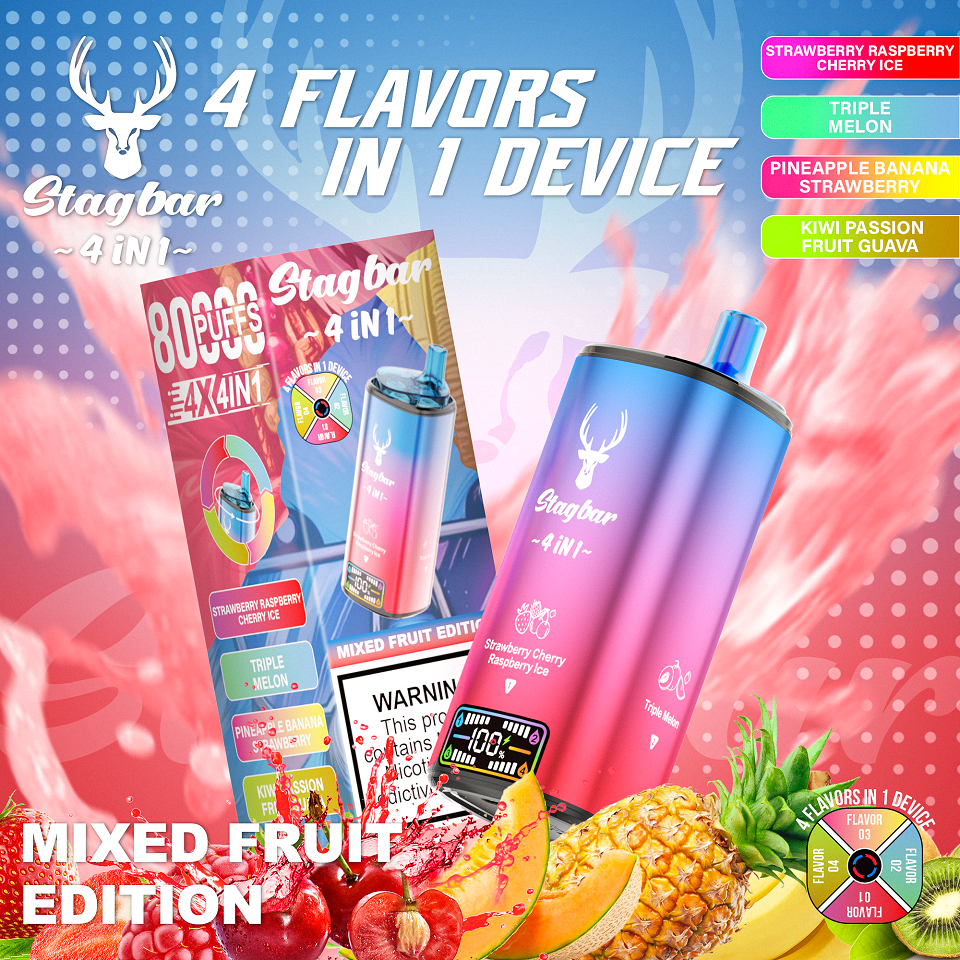 Disposable E Cigarette Stag Bar 80000 Puffs 4 in 1 Vape - Image 7