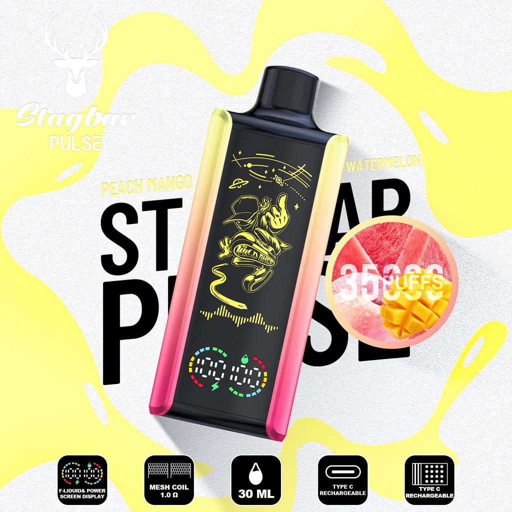 E Cigarette Stag Bar Pulse 35000 Puffs Vape - Image 2