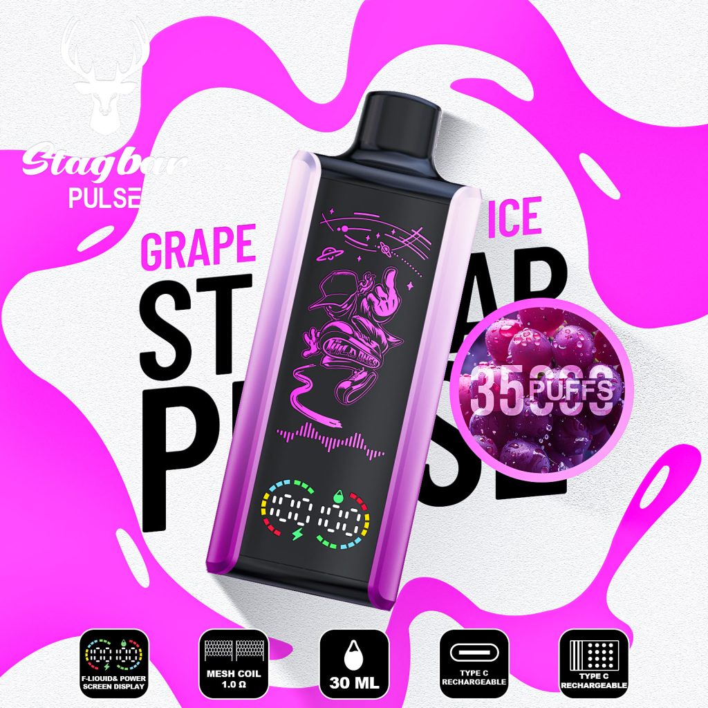 E Cigarette Stag Bar Pulse 35000 Puffs Vape - Image 9