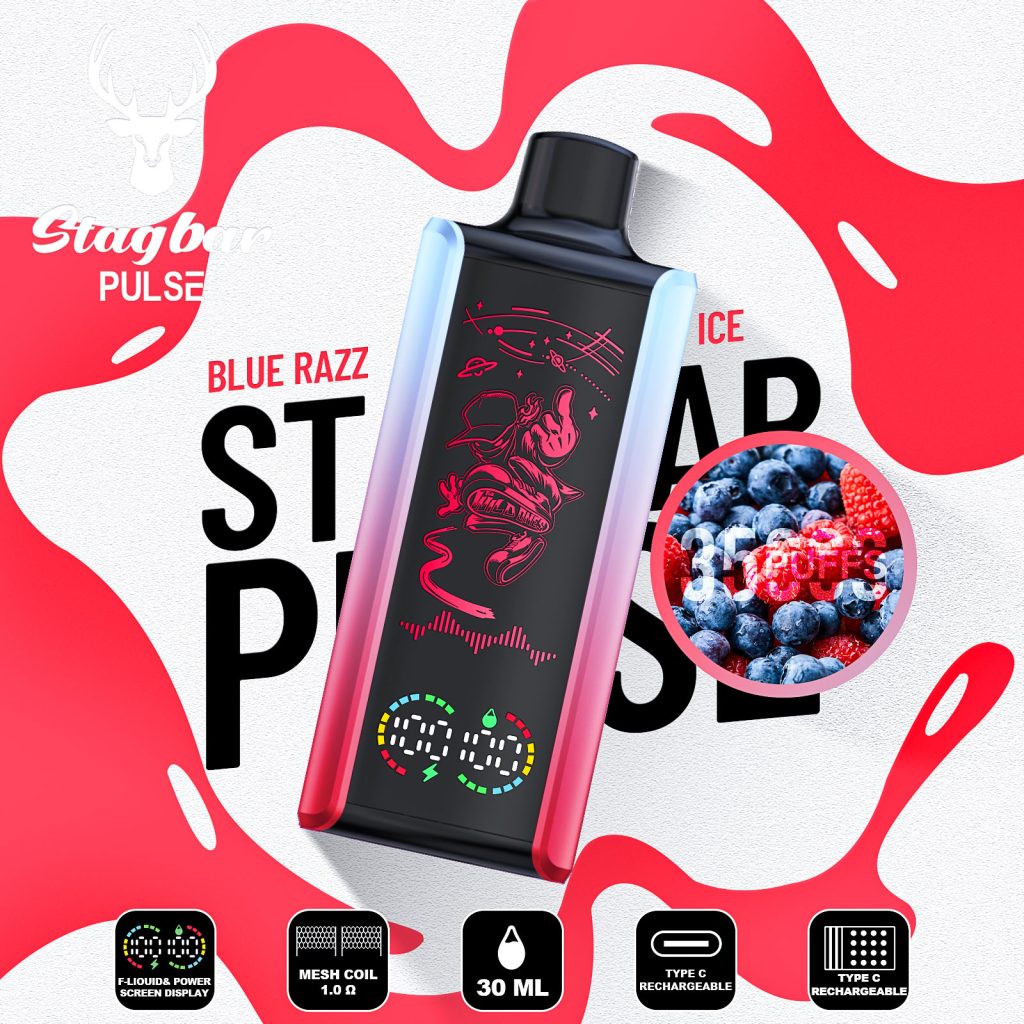 E Cigarette Stag Bar Pulse 35000 Puffs Vape - Image 8
